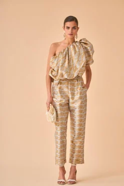 Coosy Pantalones|Total look*PANTALON SOLMETTO DORADO