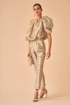 Coosy Pantalones|Total look*PANTALON SOLMETTO DORADO