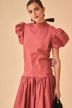 Coosy Tops|Total look*TOP FLORITA TERRACOTA