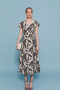 Coosy Vestidos midi*VESTIDO ATENEA ESTAMPADO