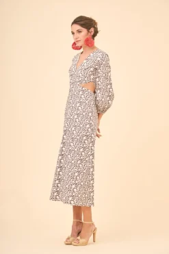 Coosy Vestidos midi*VESTIDO CLEVAESTAMPADO