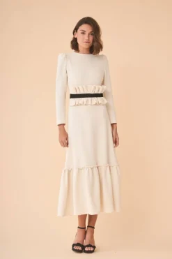 Coosy I DO|Vestidos midi*VESTIDO DINASTIABLANCO