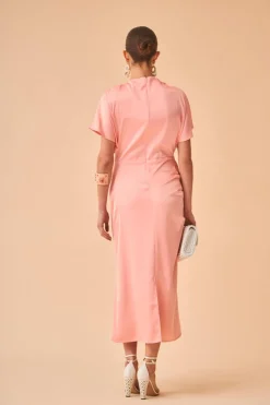 Coosy Vestidos midi*VESTIDO ELBA SALMON