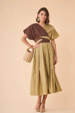 Coosy Vestidos midi*VESTIDO JACQUESBICOLOR