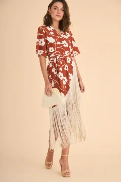 Coosy Vestidos midi*Vestido Largo Tildaest Marrón |