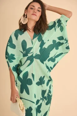 Coosy Vestidos midi*VESTIDO LEOVERDE