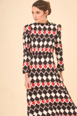 Coosy Vestidos midi*Vestido Mattiamulticolor |