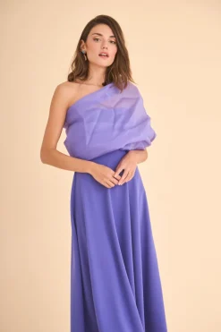 Coosy MARIA BARAZA X COOSY|Vestidos midi*VESTIDO RAQUEL MB MORADO