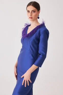 Coosy MARIA BARAZA X COOSY|Vestidos midi*Vestido Rocio Mb Azul |