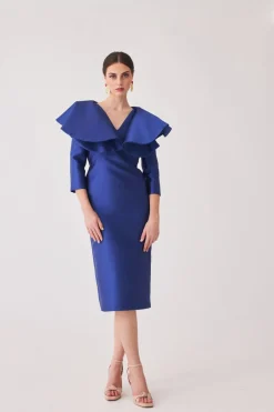 Coosy MARIA BARAZA X COOSY|Vestidos midi*Vestido Rocio Mb Azul |