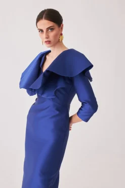 Coosy MARIA BARAZA X COOSY|Vestidos midi*Vestido Rocio Mb Azul |