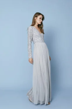 Coosy Vestidos largos*VESTIDO ROMEAAGUAMARINA