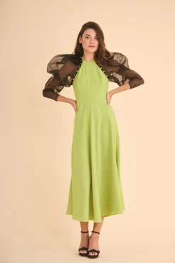 Coosy MARIA BARAZA X COOSY|Vestidos midi*VESTIDO VHETEL MB LIMA